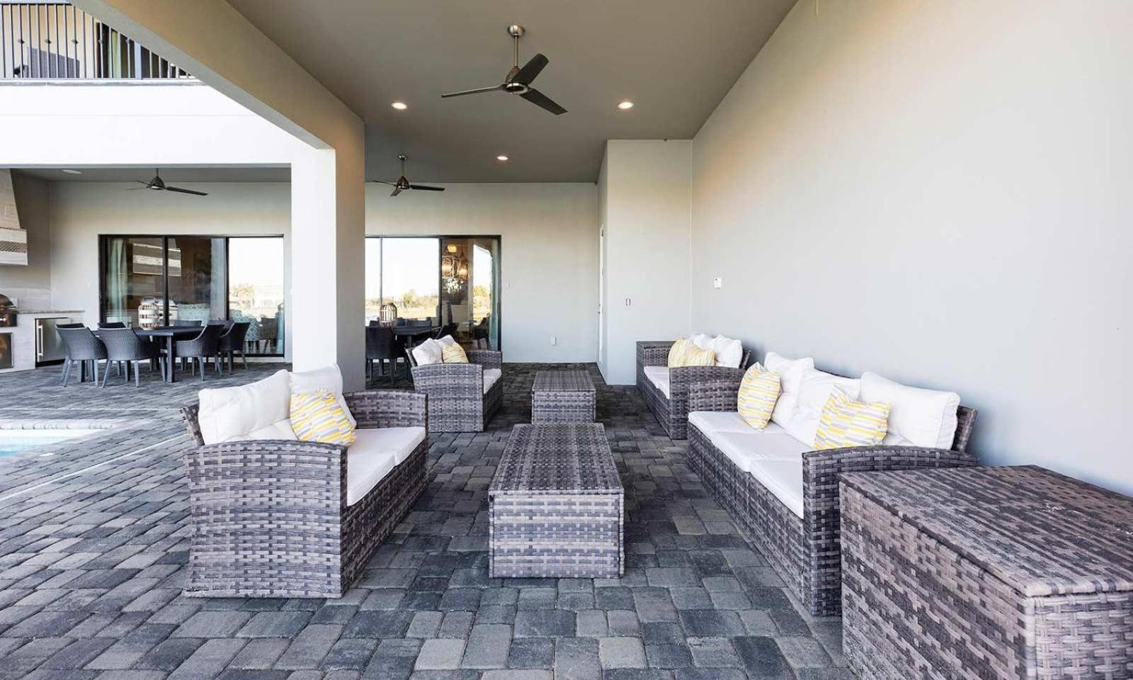 Upscale 8 Bdrm Villa With Home Theater At Reunion คิสซิมมี ภายนอก รูปภาพ